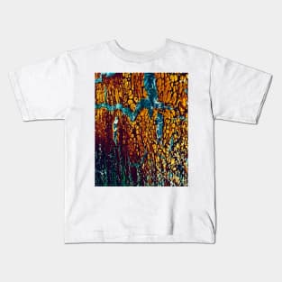 Eruption acrylic pour art Kids T-Shirt